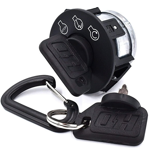 HD Switch Starter Ignition Switch 483472 For Scag Freedom Liberty Z - (Includes Protective Umbrella 2 Key & Carabiner)