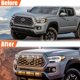 thumbnail image 4 of 4 Luces Led Para Parrilla Para Tacoma 2020 2021 2022 2023, Parrilla Oem Que Incluye Modelos Trd Off Road Y Deportivos, Luz Led Estilo Raptor (Luz Blanca Con Carcasa Negra), 4 of 5