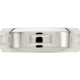 thumbnail image 4 of Sterling Silver Ss 6mm Polished Fancy Band Size 9 Made In United States qwb124-9, 4 of 5