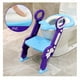 Toytexx Pot Siège de Toilette Réglable Bébé Enfant en Bas Âge Toilet Trainer avec Échelle de Tabouret Étape pour les Garçons et les Filles-Modèle Bleu-Violet – image 1 sur 2