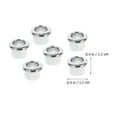 thumbnail image 2 of Greenadscape 6Pcs Tuning Peg Bushing Guitar Tuning Pegs Steel Silver Musicians Professional Use, 2 of 8