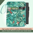 thumbnail image 5 of QRZIQRZ Cute Bird Leaf Book Protector Sleeve,Waterproof Book Carrying Case for Paperbacks Hardcover,PU Leather Book Cover Bag with Zipper,12.6"x 9.4" Portable Book Pouch for Kindle Book Lovers Gifts, 5 of 8