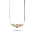 thumbnail image 1 of Alabaster | .925 Sterling Gold Vermeil | Firefly Glass Infinity Clasp Necklace, 1 of 14