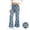 #23-Blue, variant on Spazoro Girls Flare Pants, Floral Print Soft Elastic Waist Flared Leg Stretchy Trendy Casual Bottoms Blue Size 6