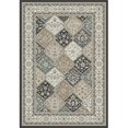 thumbnail image 1 of DynamicRugs YAR58471910 8471 Yazd Collection 5.3 in. Traditional Round Rug, Grey & Ivory, 1 of 1