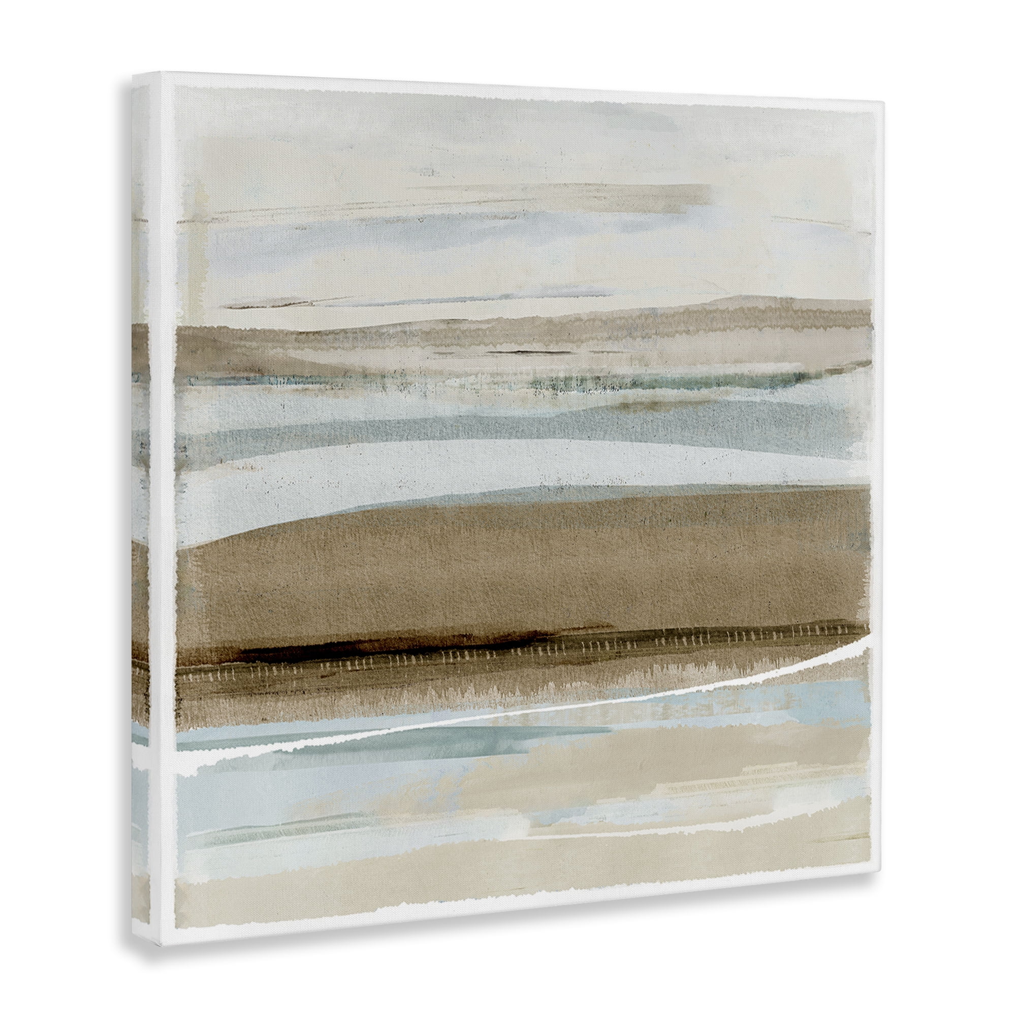 Stupell Industries Soft Winter Sands Abstract Painting Gallery Wrapped Canvas Art Print Wall Art, 36 x 36