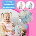 thumbnail image 2 of 2026 New Stuffed Bunny Toys, Easter Bunny Plush Toys, Rabbit Realistic Electronic Plush Animal Toy Comes with a Remote Control Leash, Sings, and Walks, Making It a Perfect Gift (Bunny, Pink), 2 of 4