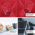thumbnail image 4 of Efavormart 12 Pack 4oz Clear Angled Chambury Square Disposable Plastic Dessert Cup for Wedding, Birthday, Reception, Buffet, Upscale Occasions, Catered, Restaurants, Fresh Fruits, Salads, Hot Pasta, 4 of 11