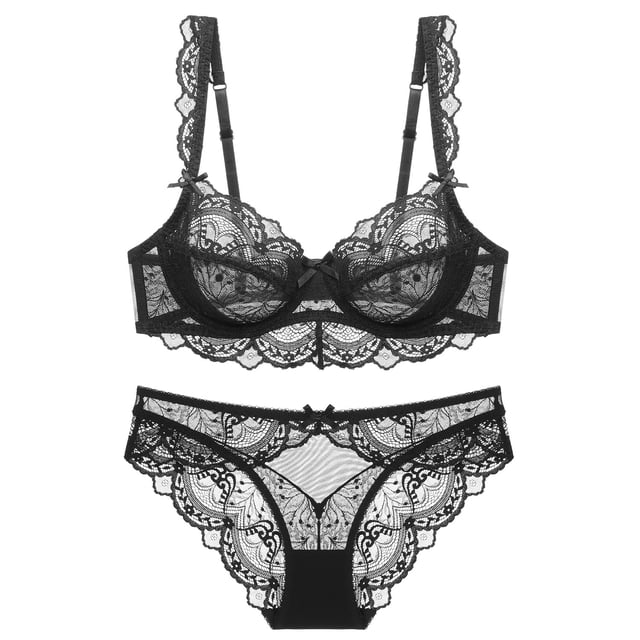 Sujetador transparente ultrafino sin esponja, sujetador de encaje pequeño con pecho grande, ropa interior sexy para mujer, sujetador