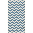 thumbnail image 5 of SAFAVIEH Courtyard Bailey Chevron Indoor/Outdoor Area Rug, Blue/Beige, 4' x 4' Round, 5 of 10