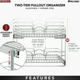 thumbnail image 6 of Rev-A-Shelf 5WB2-2122CR-1 21x22in 2-Tier Wire Pullout Cabinet Drawer Basket, 6 of 13