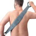 thumbnail image 1 of wonima11 Silicone Back Scrubber for Shower Men, Dual-Sided Back Exfoliator Washer Scrub Strap - 100% Back Coverage to Clean, Exfoliate and Massage, Hygienic, Durable and Easy to Clean, Grey - 36 Inch, 1 of 1