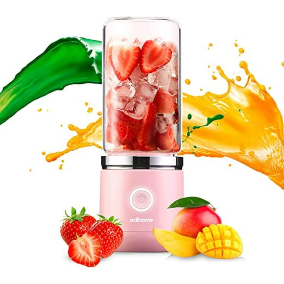 Jinsinto Portable Blender, Mini Blender, Smoothie Blender, Fruits and Vegetables, Mini Electric Blender, with Glass Bottle
