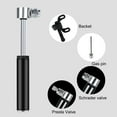 thumbnail image 4 of Xingzhi Mini Air Pump 120PSI Hand Basketball Tire Inflator Aluminum Alloy Cycling Valve Manual Inflatable Ball Compressor Silver, 4 of 8