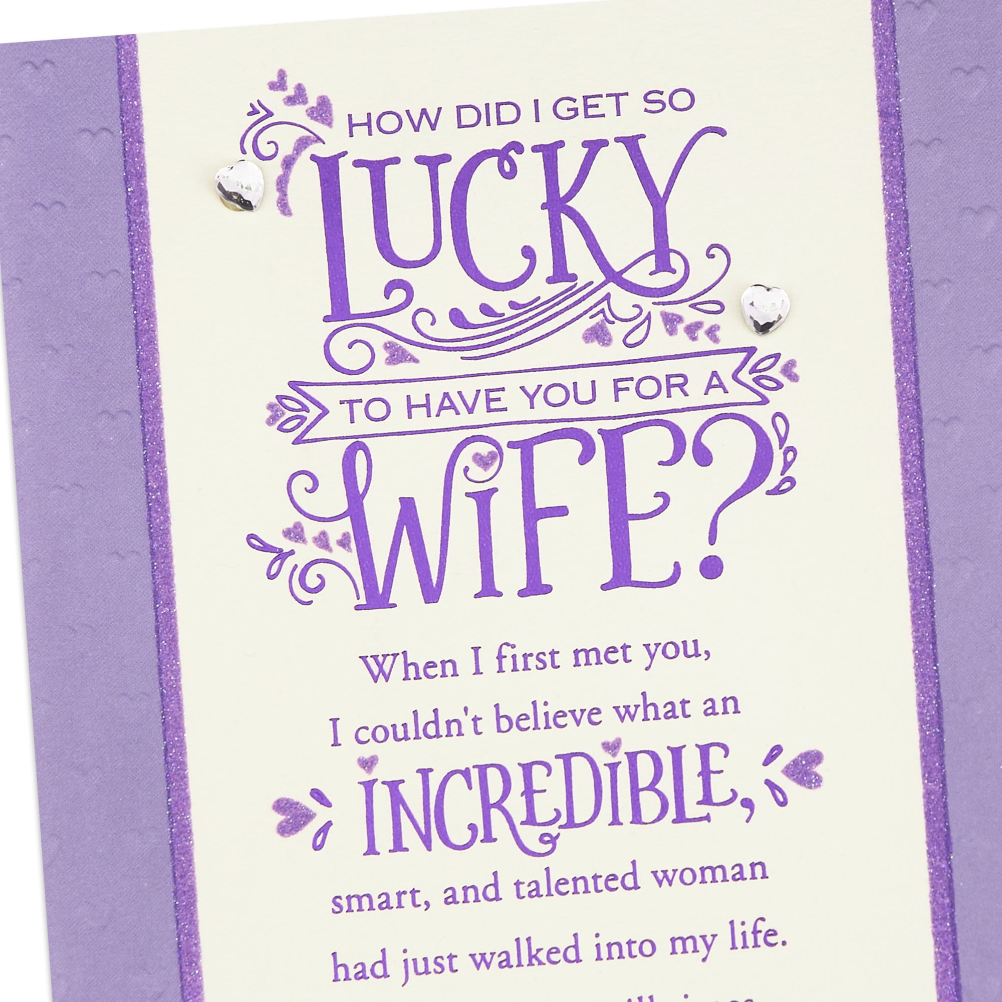 Hallmark Anniversary Card for Wife (How Did I Get So Lucky?)