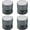 Gray, variant on 4 Pcs Aluminum Alloy Furniture Risers Set, Non-Slip Height Adjustable Bed Legs Lifts Support for Sofa Chair Table Cabinet Shockproof Metal Feet Pads 1.1-1.6 Inch (Black)