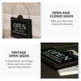 thumbnail image 2 of BRIGHTFUFU 2Pcs Hanging Open Closed Sign Synthetic Material White Inform Customers for Businesses, 2 of 7