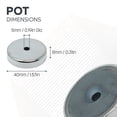 thumbnail image 3 of Y30BH Ceramic Countersunk Pot Magnet - 40mm dia x 8mm thick x 5mm hole - 33.08lbs Pull (Pack of 1), 3 of 5
