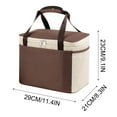 thumbnail image 3 of ESULOMP Lunch Bag Reusable Bag Office School Picnic Beach Leak-proof Lunch Bag 11.4 x 8.3 x 9.1 inches, 3 of 5