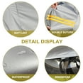 thumbnail image 3 of Leadwolf Car Cover Waterproof All Weather for Mercedes-Benz GLS-Class AMG GLS 63 Polyester Fabric Length up to 205 " Silver, 3 of 9