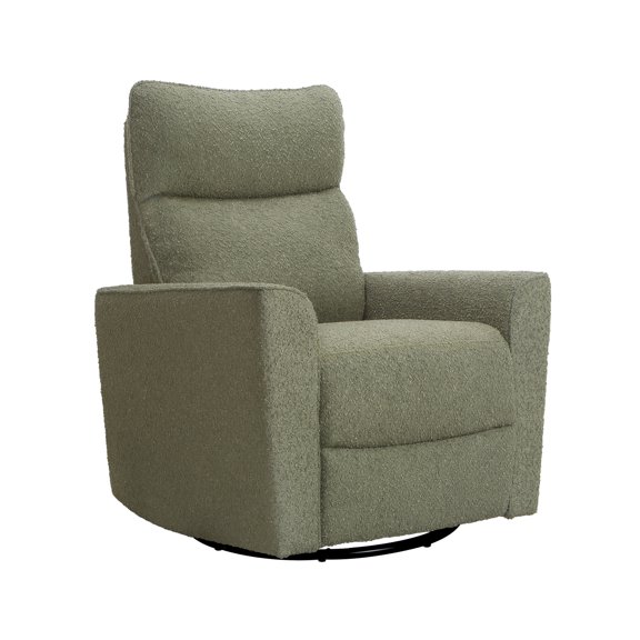Second Story Home Soho Swivel Glider in Sage Boucle