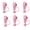 PINK, variant on CCOCC Straw Toppers,Fun Silicone Straw Covers,Cute Straw Caps for Kids,Protective Drink Accessories for Toddlers