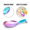 thumbnail image 3 of CPDD Stainless Steel Black Spoon Rest for Kitchen Counter Cooking Utensil Rest Spoon Ladle Holder for Stove Top Rust Resistant Large Size Spatula Rests Dishwasher Safe 9.61 x 3.74 Inch(2PCS), 3 of 7