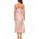 thumbnail image 3 of INSPIRAR CHIC Vestidos de Noche Largos de Satén para Mujeres con Escote en V, Quimono Suave, Vestido de Pijama, Vestido de Noche XL Rosa Claro, 3 of 6