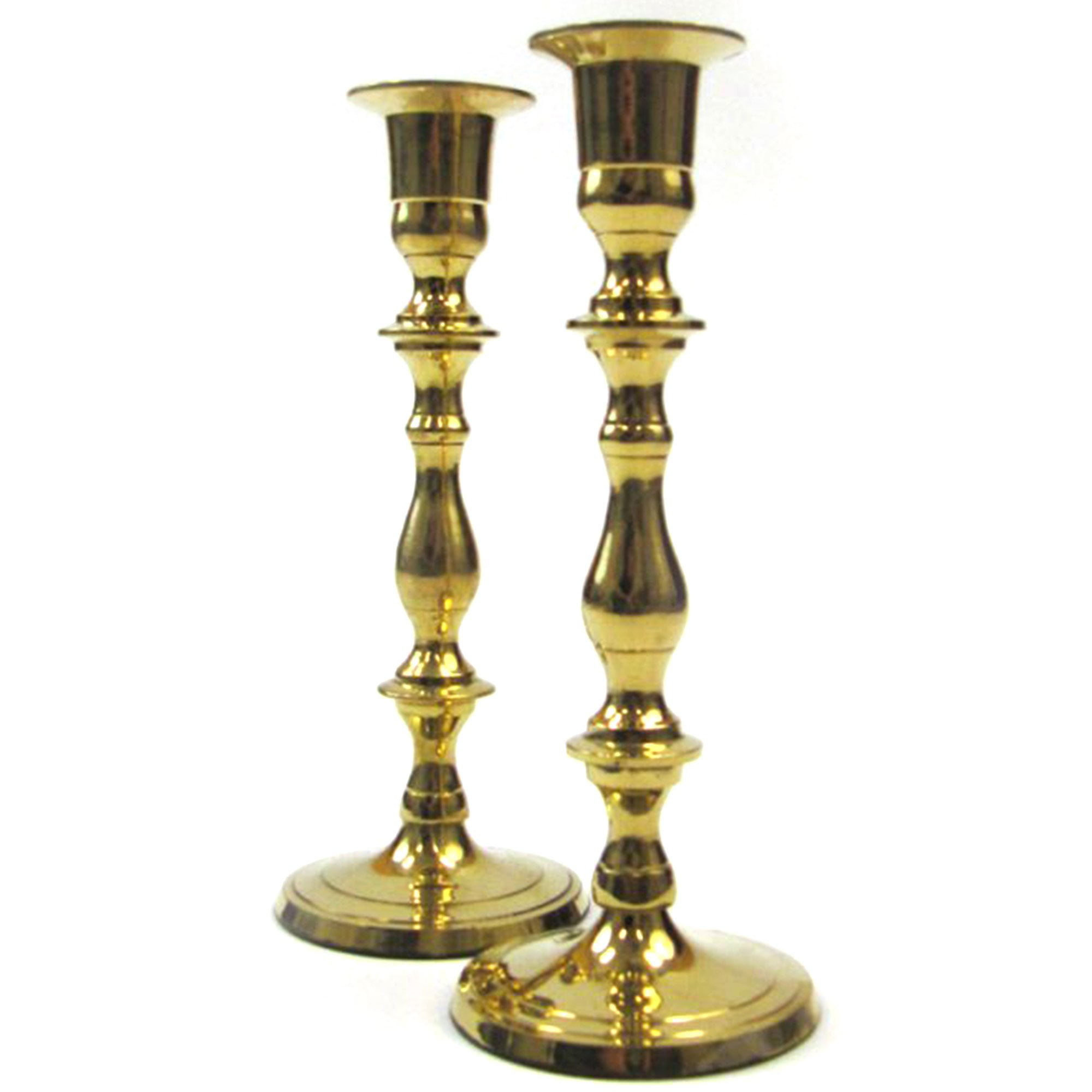 Pair of Solid brass Gatco candleholders 12”