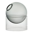 thumbnail image 3 of Abbracc Transparent Glass Hydroponic Vase Decor Flowerpot Terrarium Desk Vase Flower Pot Gray Short, 3 of 9