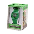 thumbnail image 2 of Minecraft Creeper Digital Watch Face with Green Band, 2 of 2