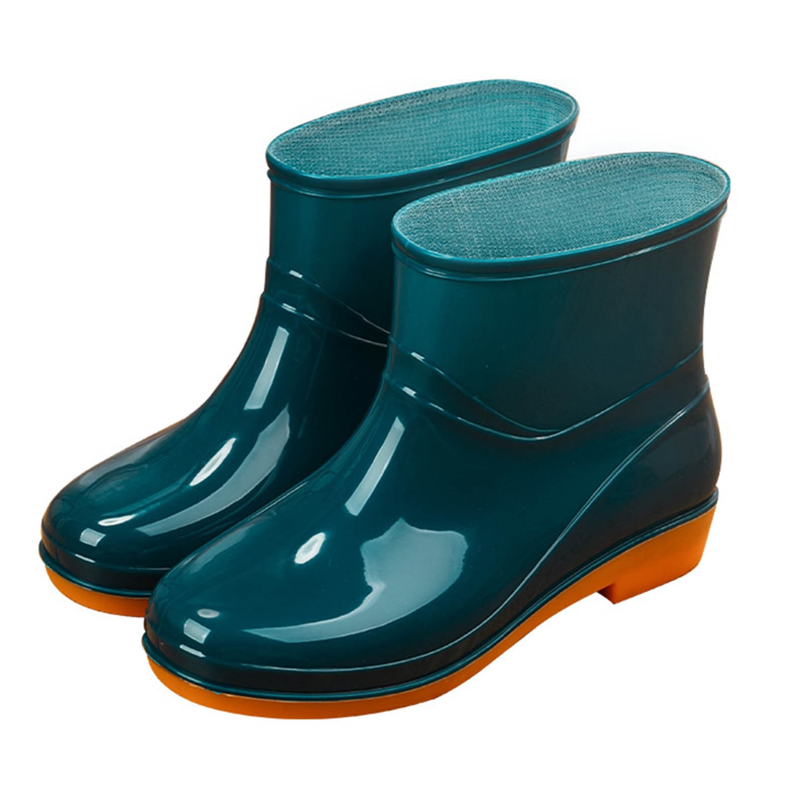 IUJSOY Women's Short Ankle Rain Boots Waterproof Lightweight Garden Work Rain Shoes for Women