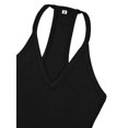 thumbnail image 5 of Workout Tops for Women Racerback Basic Tank Summer Camisole V Neck Slim Fit Ribbed Sleeveless Black S, 5 of 10