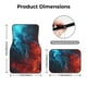 thumbnail image 5 of Fotbe Red And Blue Fire Juego de 4 Tapetes para Auto con Estampado – Alfombrillas de Goma Reforzada, Diseño Antideslizante, Protección para Todo el Año – Vehículos, Autos, Camionetas y SUVs, 5 of 7
