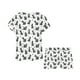 thumbnail image 3 of Conjunto de pijama corto para mujer con estampado de Scottish Terriers LKS3015, 3 of 4