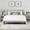 Grey, variant on CHITA Full Size Upholstered Platform Bed Frame with Vertical Stripe Headboard,Oatmeal