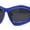 Navy - Black, variant on Womens Oversized Trendy Sport Thick Bevel Frame Wrap Plastic Sunglasses Black - Orange