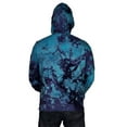 thumbnail image 2 of Tie Dye Mens 1/4 Zip Hoodie Sadie Blue X-LG, 2 of 2