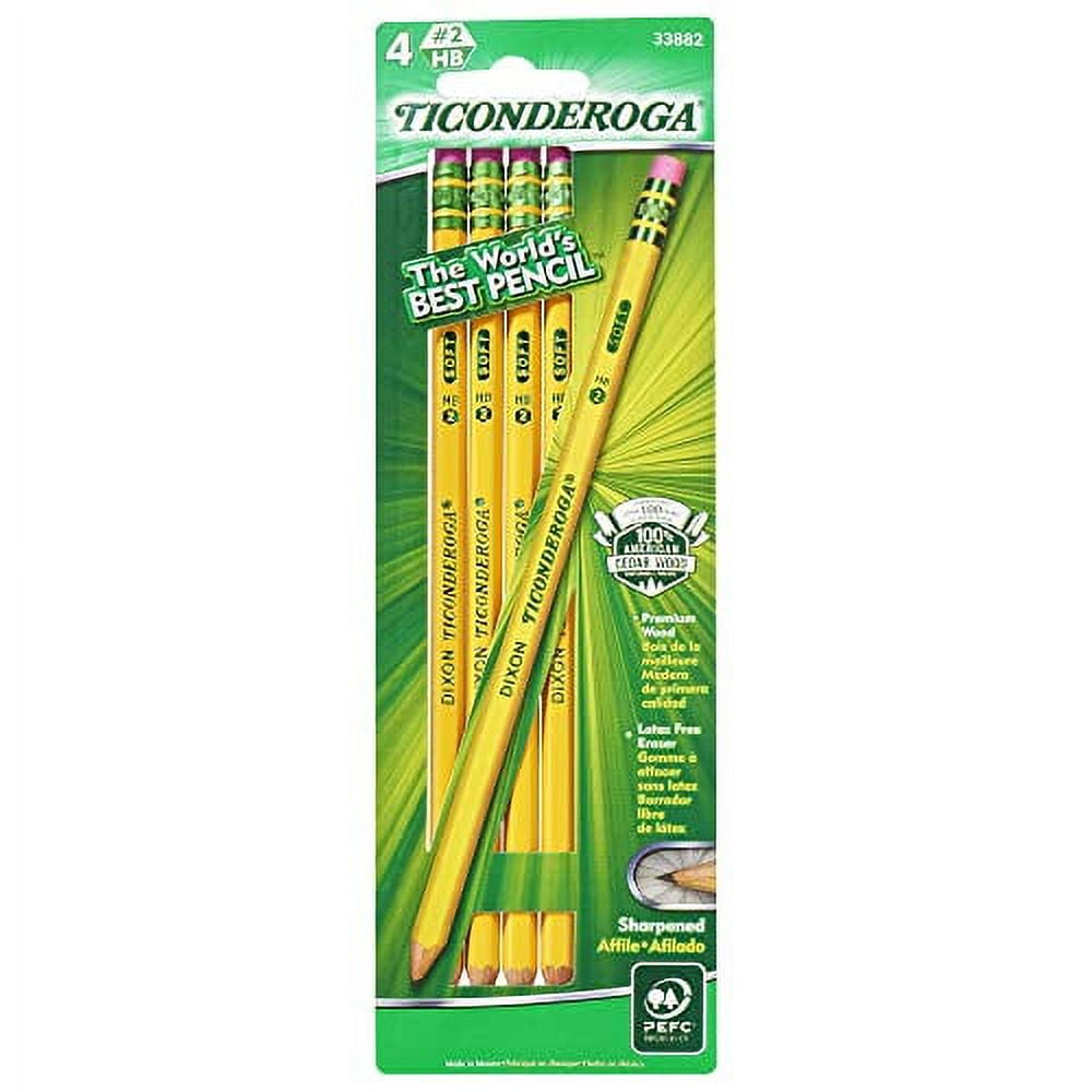 Dixon Ticonderoga Boîte à crayons en bois # 2 Box of 24 jaune