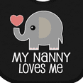 thumbnail image 4 of Inktastic My Nanny Loves Me Grandchild Boys or Girls Baby Bib, 4 of 4
