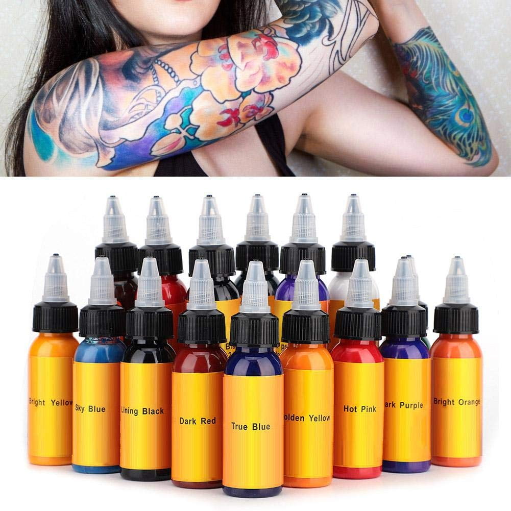 Tattoo Ink Set, 30ml/bottle 16 Colors Tattoo Makeup Ink Pigment