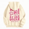 thumbnail image 4 of Towmus Women's Graphic Hoodies Oversized Fall Winter Fleece Letter Flower Print Sweatshirt Women's Casual Long Sleeve Pullover, 4 of 7