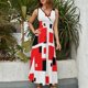 thumbnail image 2 of Vestido De Noche De Lujo Sin Mangas Para Mujer, Abstract Geometrical Vestido De Fiesta, 2 of 5