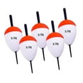 thumbnail image 1 of koolsoo 5 Pcs Flotteurs de Pêche Bouées Flotteurs en Mousse EVA pour Pompano Perche Pêche sur Roche 5g, 1 of 9