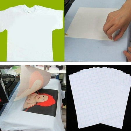 heepo 10 sheets t shirt a4 transfer paper iron on heat press light
