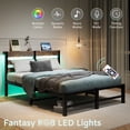 thumbnail image 2 of Full Size Bed Frame with Charger and USB Ports - Noise-Free, Supports All Mattresses, 2 of 2