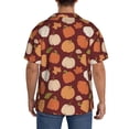 thumbnail image 5 of Cauagu Happy Thanksgiving Day Men's Short Sleeve Button Down Hawaiian Shirt for Men Bowling Shirts Casual Summer Beach Shirt,X-Large, 5 of 6
