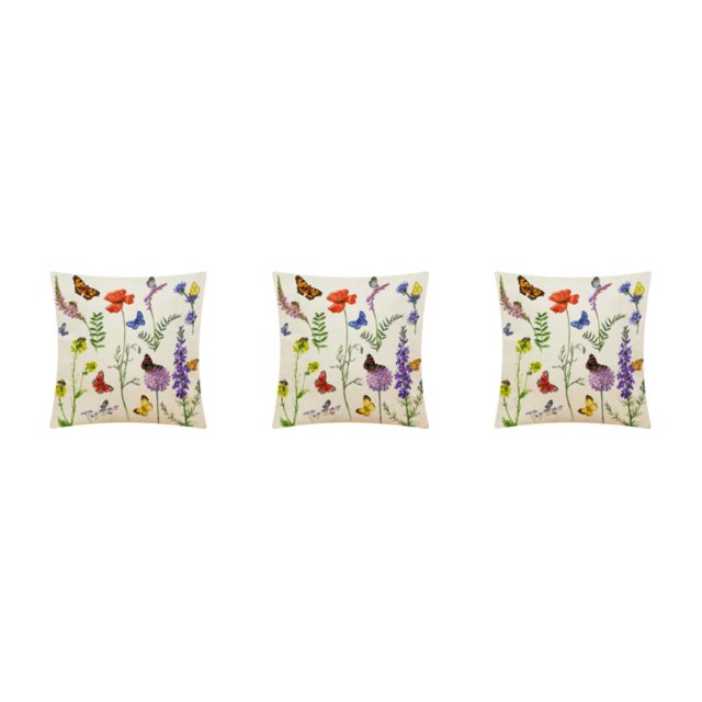 Toystoory Funda de almohada de planta transpirable para sofá - Funda de cojín desmontable y antibacteriana hecha en línea 3 45 * 45CM Type1 NO1