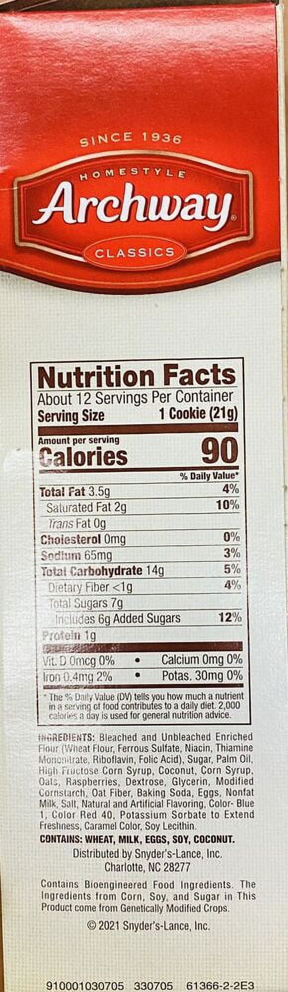 4x Archway Homestyle Classics Soft Raspberry Filled Cookies 9 Oz - 4 BOXES BULK