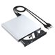 thumbnail image 2 of Grabadora/regrabadora/unidad de DVD externa SUSUchens USB 2.0 Slim para PC y portátil, color plateado, 2 of 8